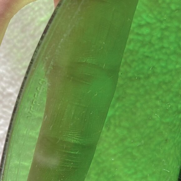 Vintage Duralex France Emerald Green Glass Dinner Plates X2 - Picture 11 of 12